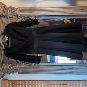 Fit & Flare mixed material LBD - Medium